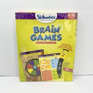 Skillmatics Brain Games Write & Wipe Activity Mats Education Learning Ages 6-99